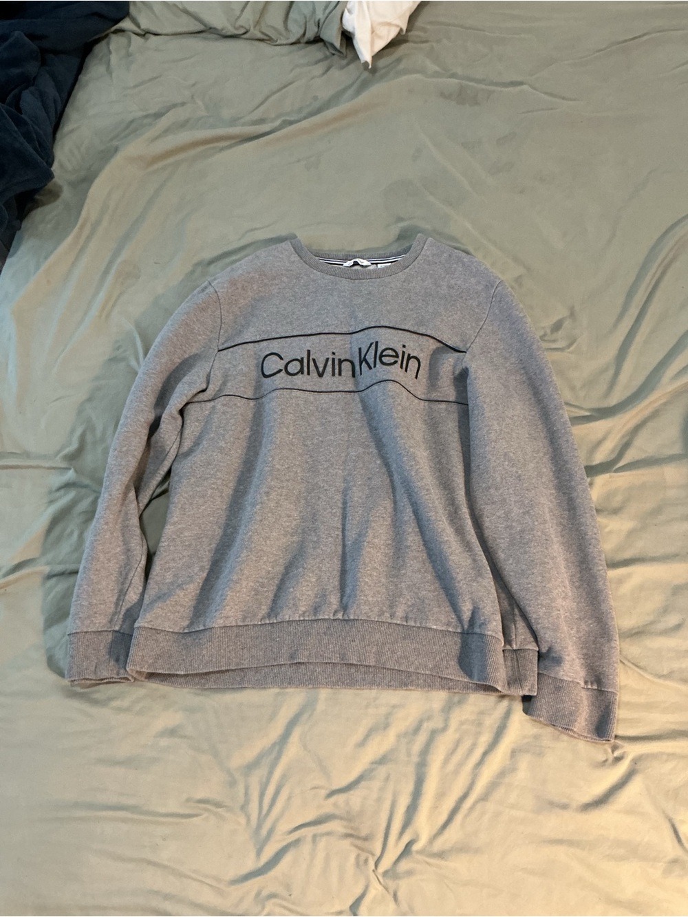 Vintage y2k Calvin Klein Gray Crewneck Sweatshirt